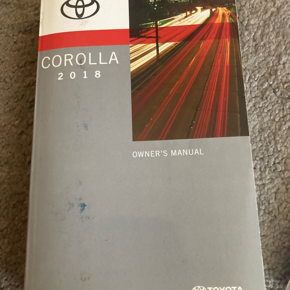 2018 Toyota Corolla Manual/Various Manuals